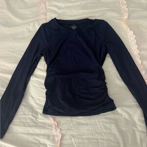 Navy Long Sleeve Top